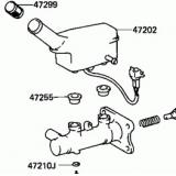 Master Cylinder 47201-28350 47201-28240 TOYOTA PREVIA TCR10 199308-199608