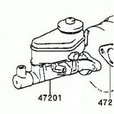 Master Cylinder 47201-42080 47201-42101 TOYOTA RAV4 SXA1 199608-