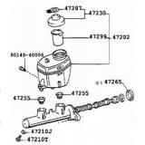 Master Cylinder 47201-3D350 47201-3D380 TOYOTA HILUX RZN144,148,149,154 1997-2001