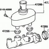 Master VAC 47201-10120 47200-10330 TOYOTA STARLET EP7 198410-198912