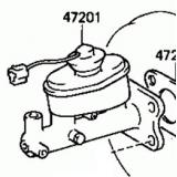 Master VAC 47201-14600 47201-14530 TOYOTA SUPRA MA70 198604-198808