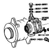 Vacuum pump 29300-54021 for HILUX LN50/LN55 198308-