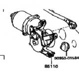 8511022402 Front Wiper Motor TOYOTA MARK 2 V/WG GX70 198810-