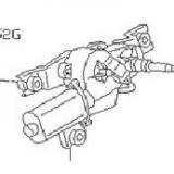 28710AP500 Rear Window Wiper Motor NISSAN MARCH WK11 1999-