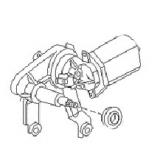2871050R05 Rear Window Wiper Motor NISSAN PRAIRIE