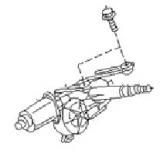 287104U000 Rear Window Wiper Motor NISSAN TINO V10 1999-