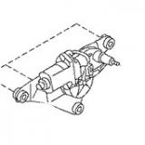 287104N002 Rear Window Wiper Motor NISSAN SERENA C24 2001-