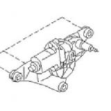 287104N000 Rear Window Wiper Motor NISSAN SERENA C24 1999-