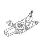 2871015U10 Rear Window Wiper Motor NISSAN SKYLINE R33 1993-