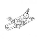 2871015U00 Rear Window Wiper Motor NISSAN SKYLINE R33 1993-