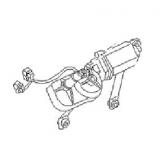 2871005B70 Rear Window Wiper Motor NISSAN MARCH K10 1982-