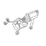 2870005B70 Rear Window Wiper Motor NISSAN MARCH K10 1982-